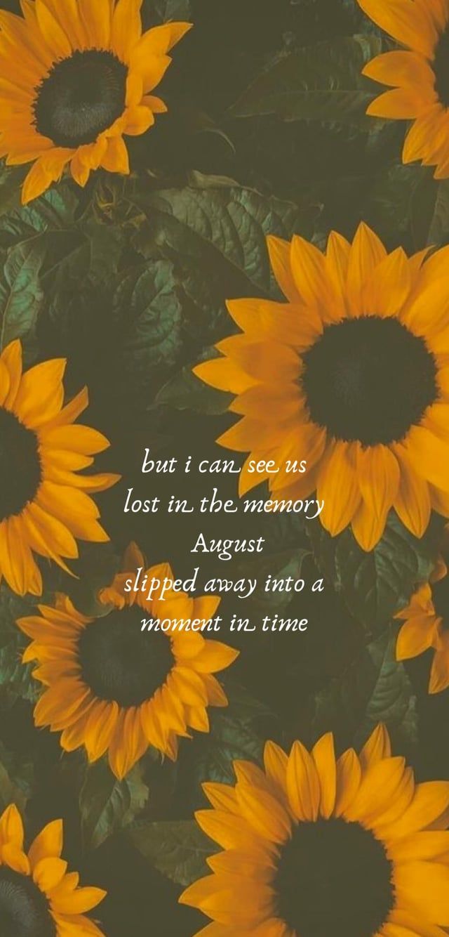 August, the month of slipping away into a moment in time. - August