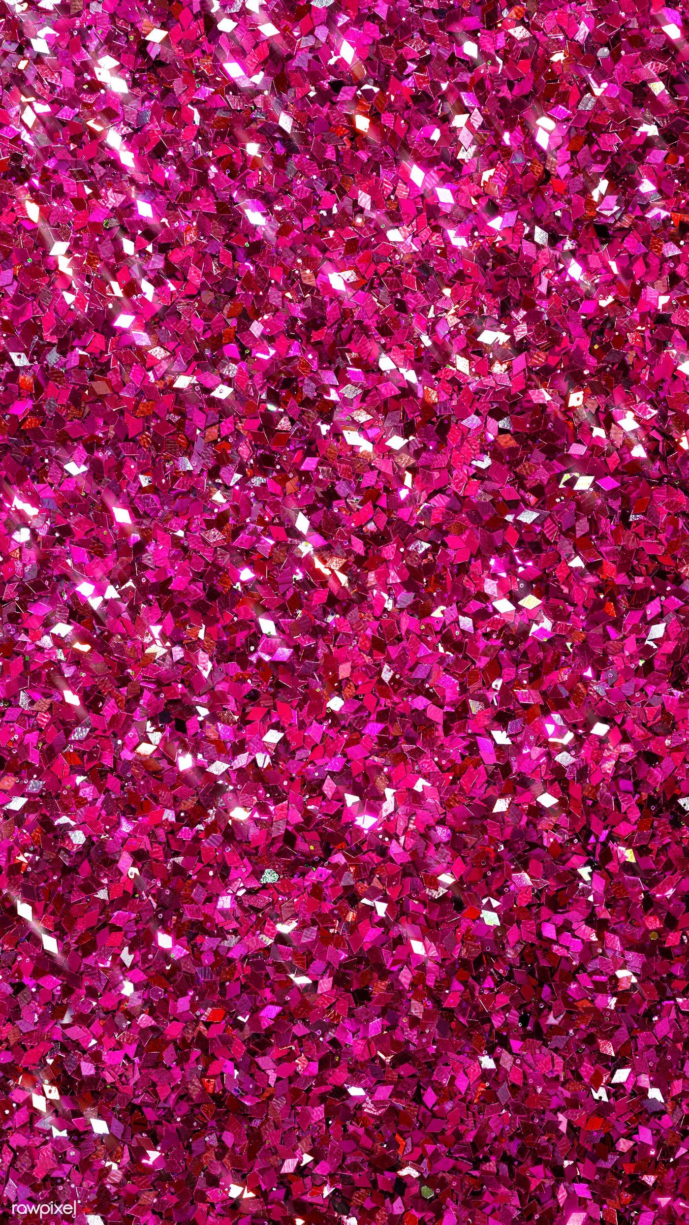A close up of pink glitter - Magenta
