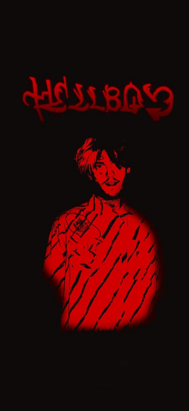 Hellboy phone wallpaper I made a while ago. - Lil Peep