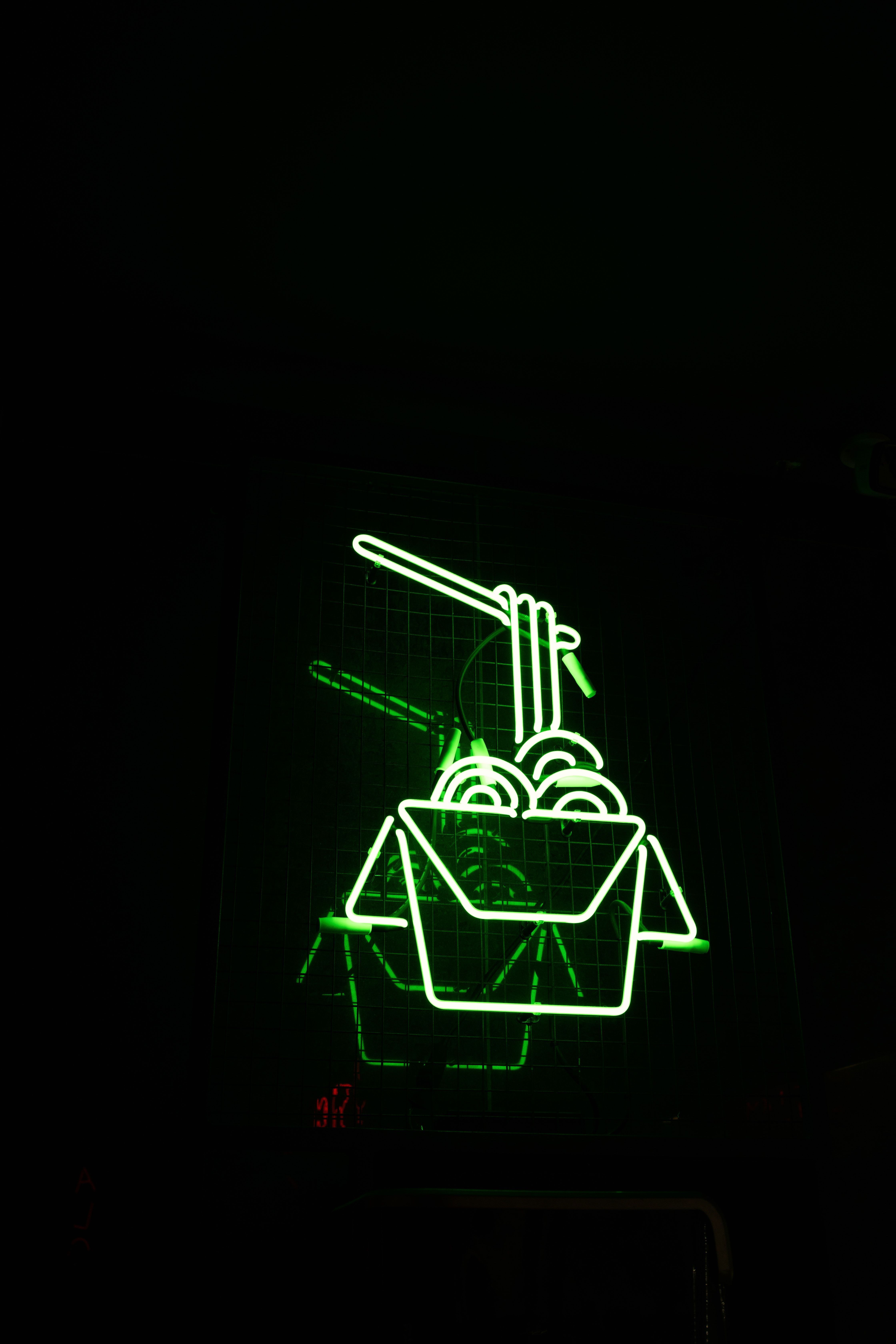 Green Neon Light Signage · Free