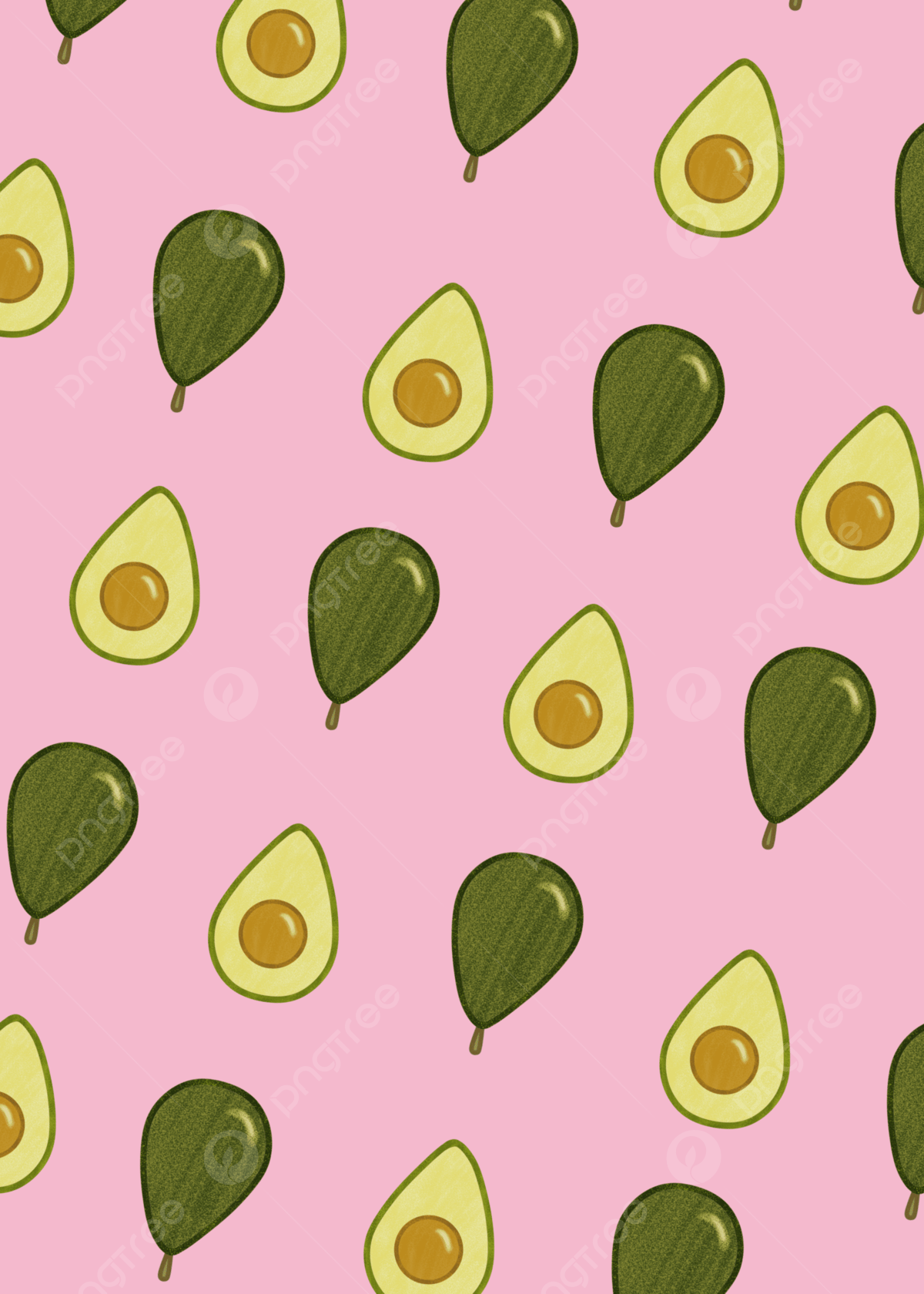 Pink Wallpaper Avocado Background Wallpaper Image For Free Download