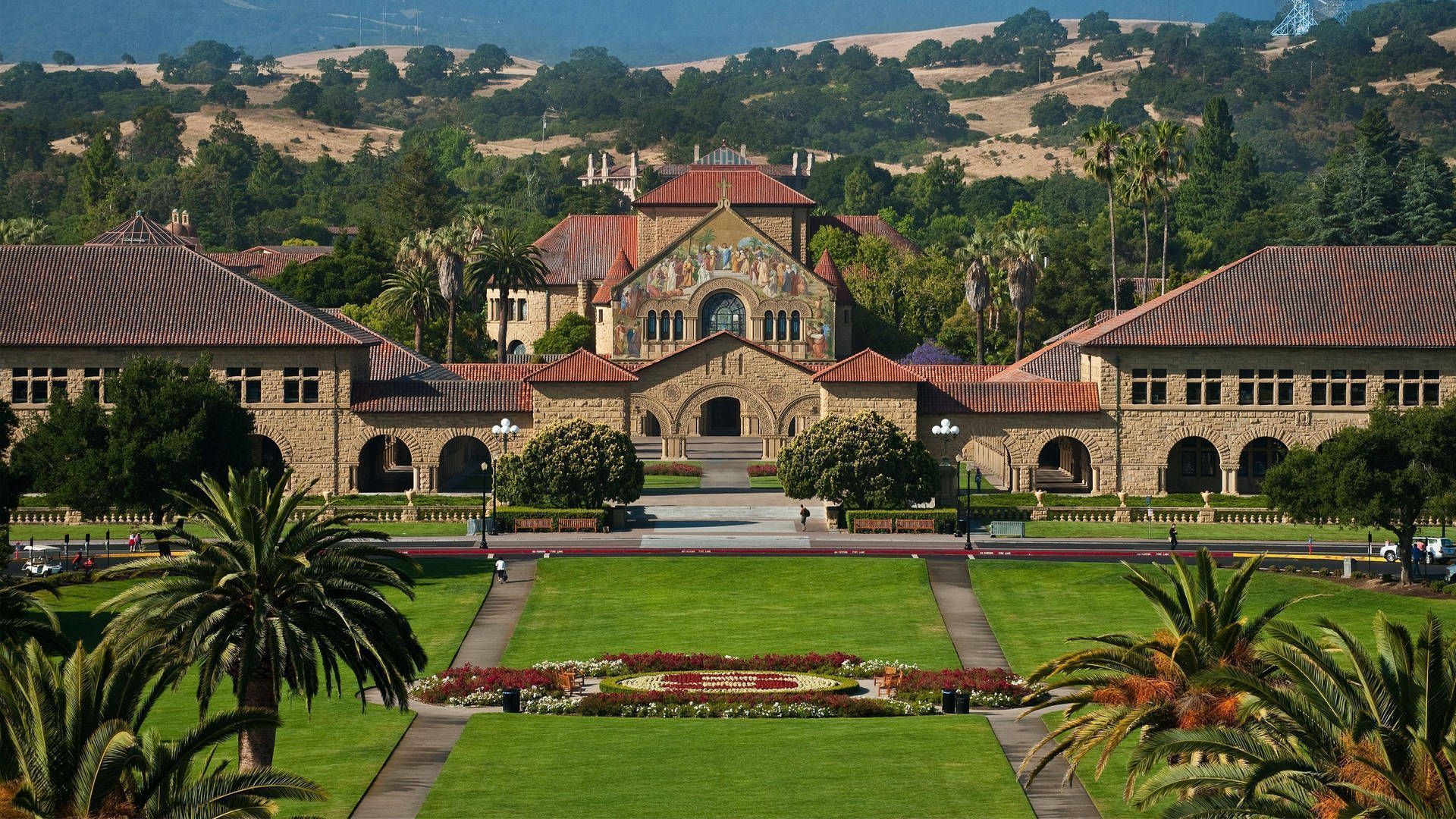 Download Stanford University Field Aerial View Wallpaper