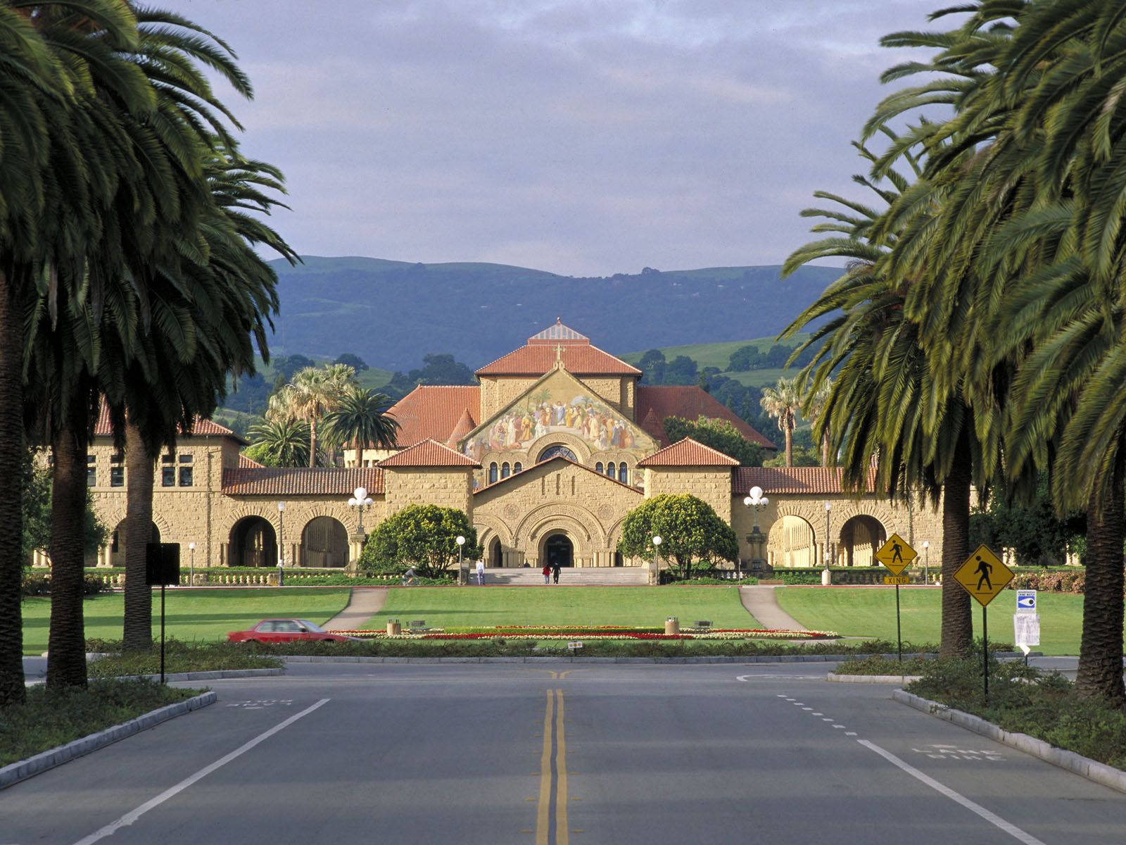 Download Road Leading To Stanford University Wallpaper
