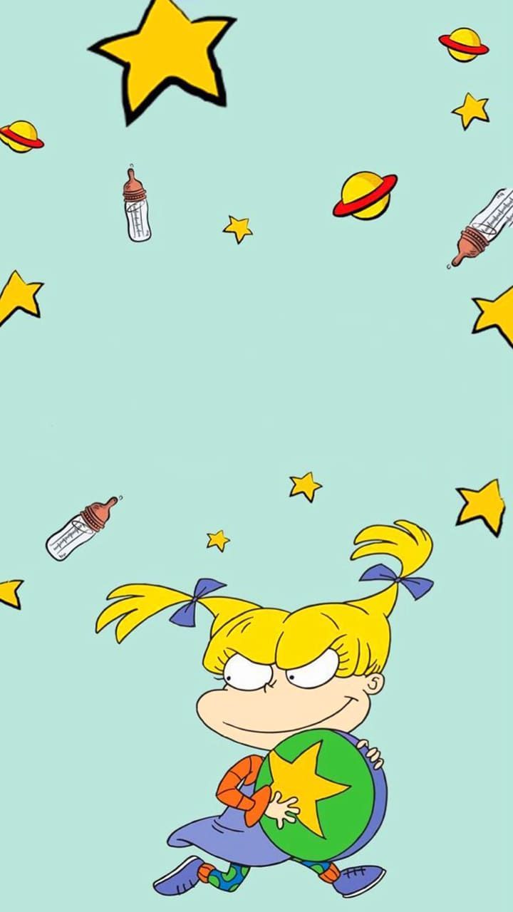 Hey Arnold wallpaper for phone or desktop. I made this in Canva. - Rugrats