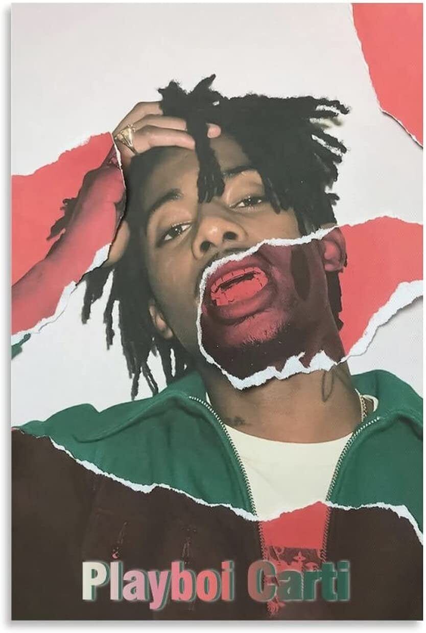 90s Room Aesthetic Rapper Playboi Carti Music Poster Canvas Art Poster Wall Art