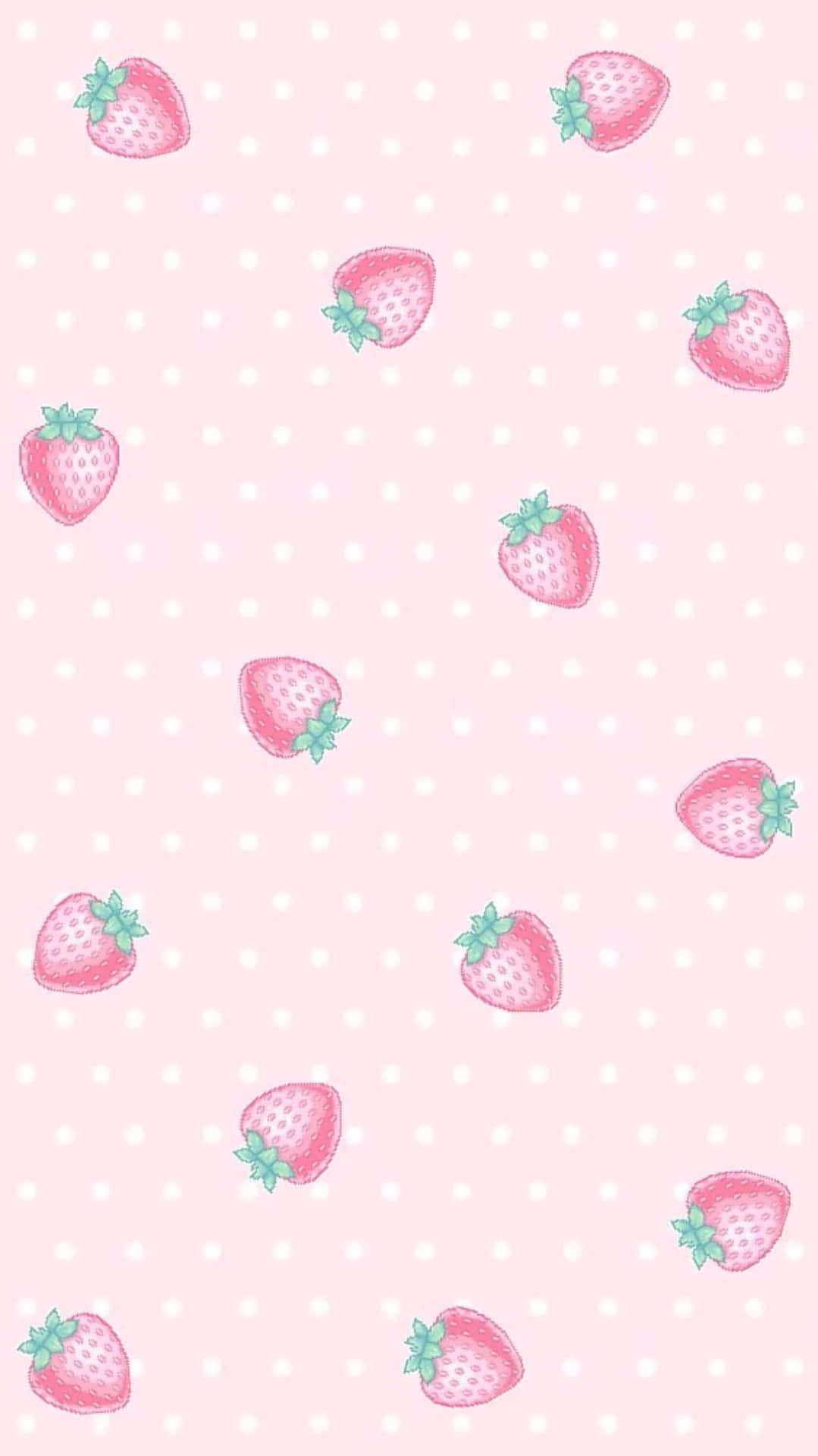 Download Light Pink Aesthetic Cute Strawberry Wallpaper.. Wallpaper iphone cute, Sassy wallpaper, Kawaii wallpaper