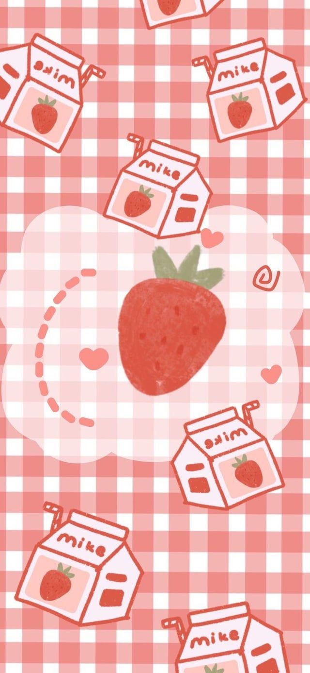 Strawberry milk wallpaper