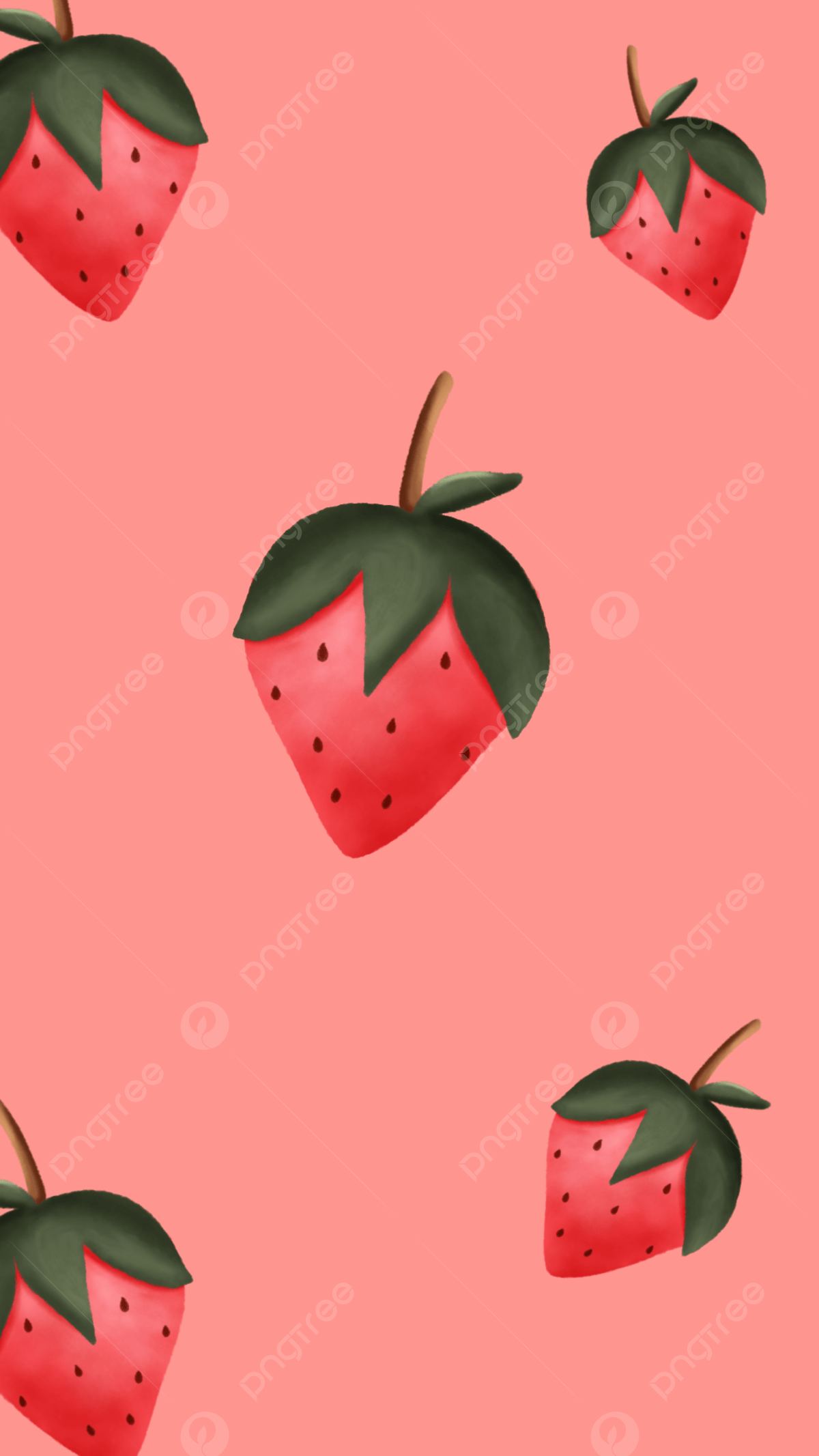 Cute And Unique Strawberry Wallpaper Background Wallpaper Image For Free Download