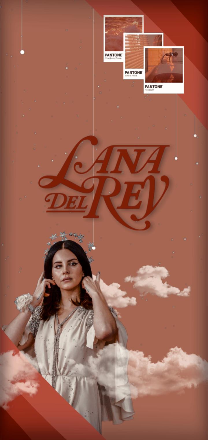 Salmon Peach Aesthetic Lana Del Rey Wallpaper For All The Wonderful People In This Sub :33