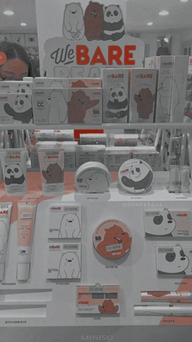 We Bare Bears products at a store - We Bare Bears