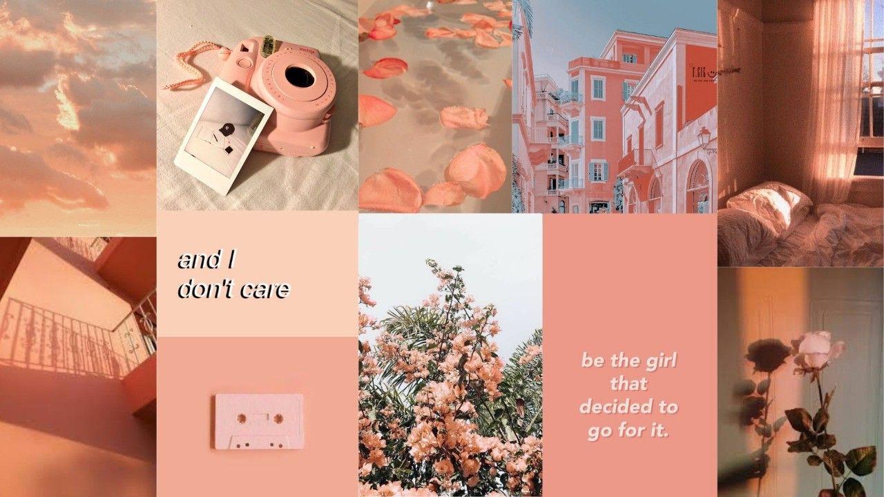 Peachy Baby Aesthetic Wallpaper Free Peachy Baby Aesthetic Background