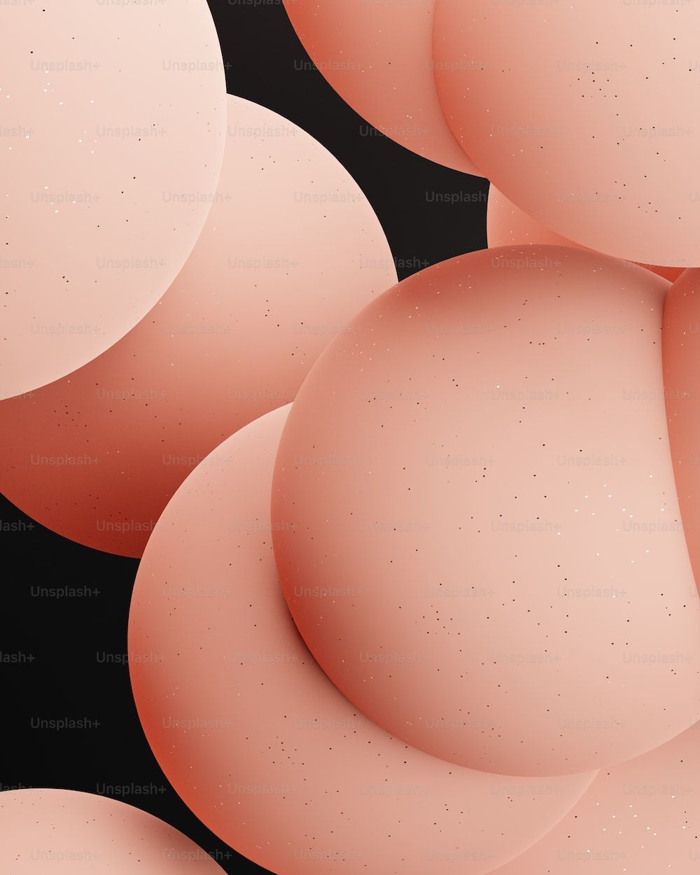 An abstract image of a group of pink circles - Peach