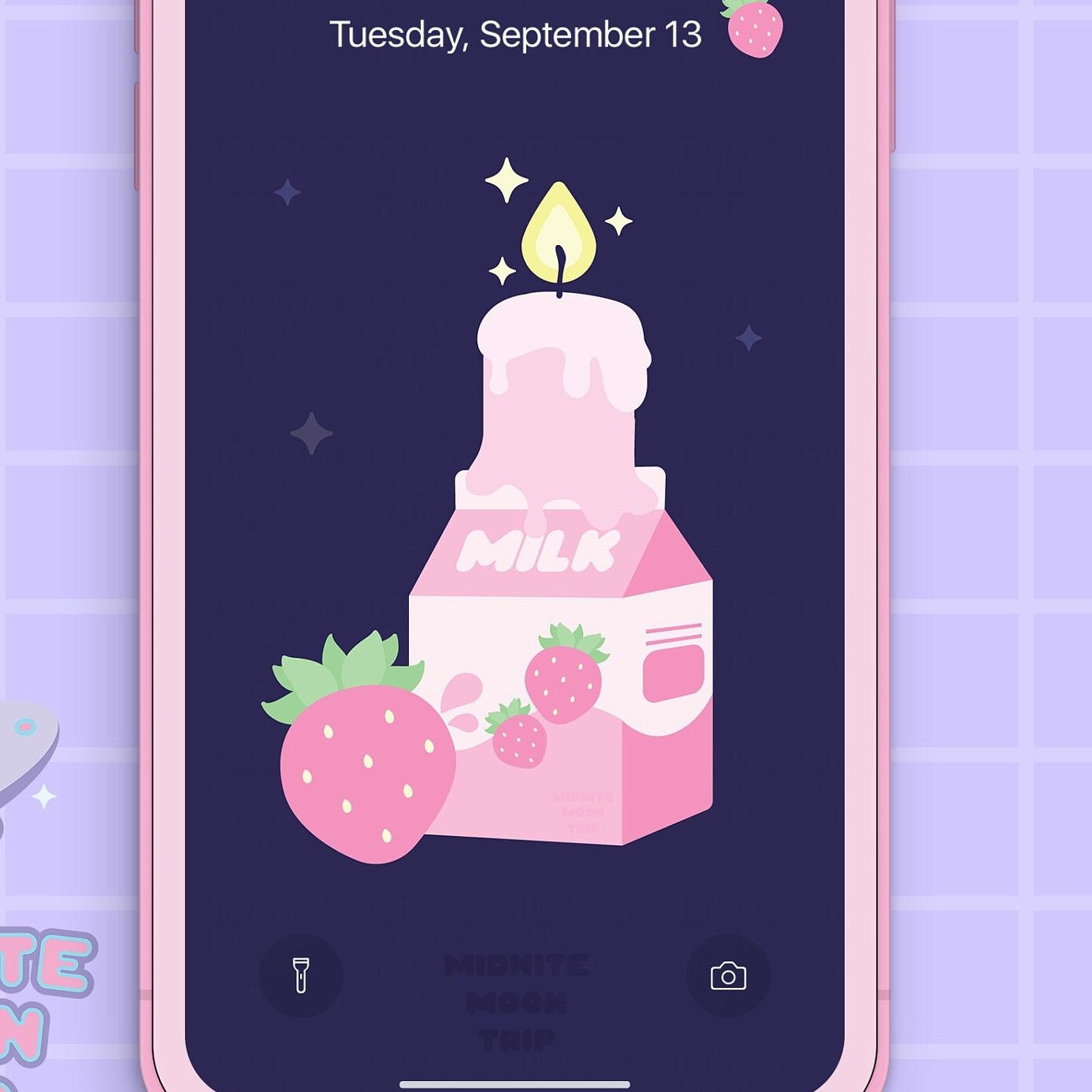 Strawberry Milk Phone Wallpaper Witchy Phone Wallpaper