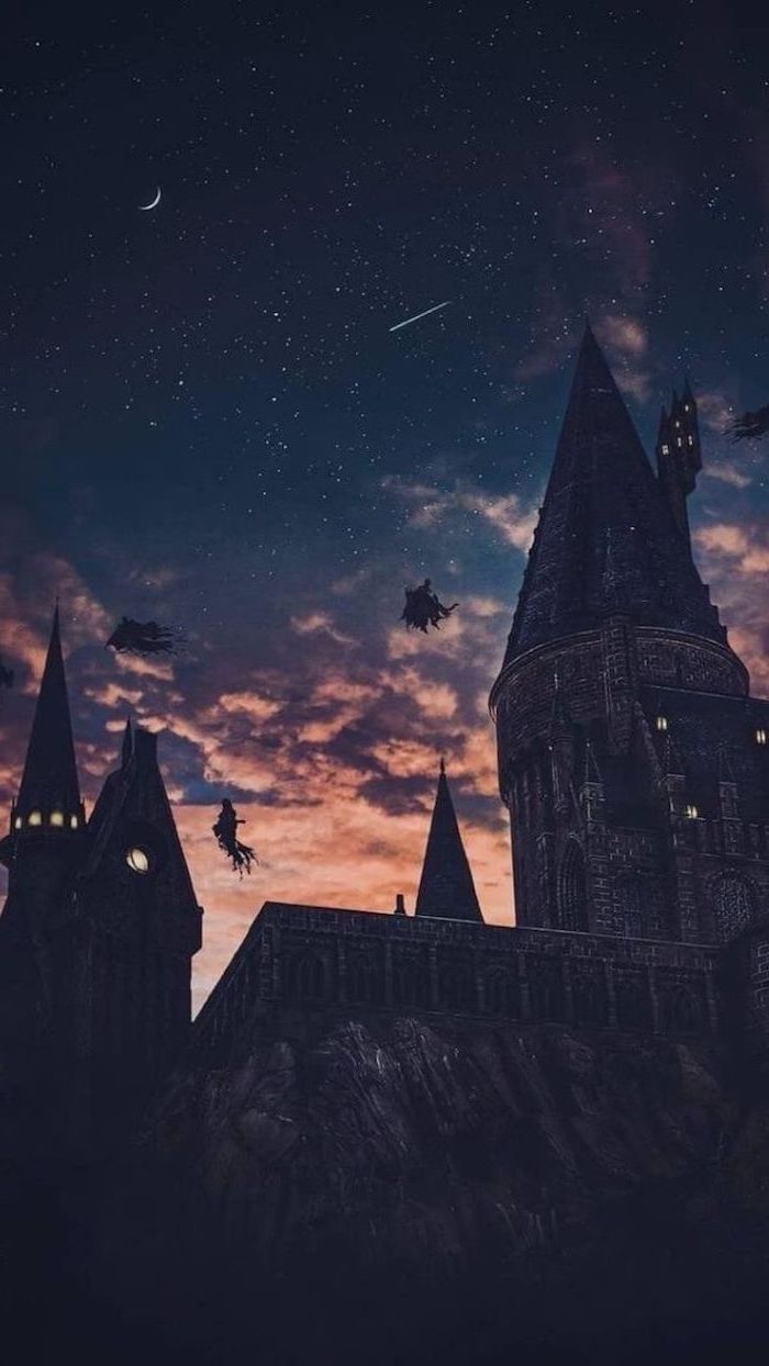 Hd wallpaper harry potter castle at night - Harry Potter