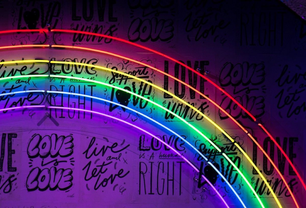 Pride Month Is Here: Follow Along With These Epic LGBTQ Content Creators. Neon wallpaper, Laptop wallpaper, Rainbow wallpaper