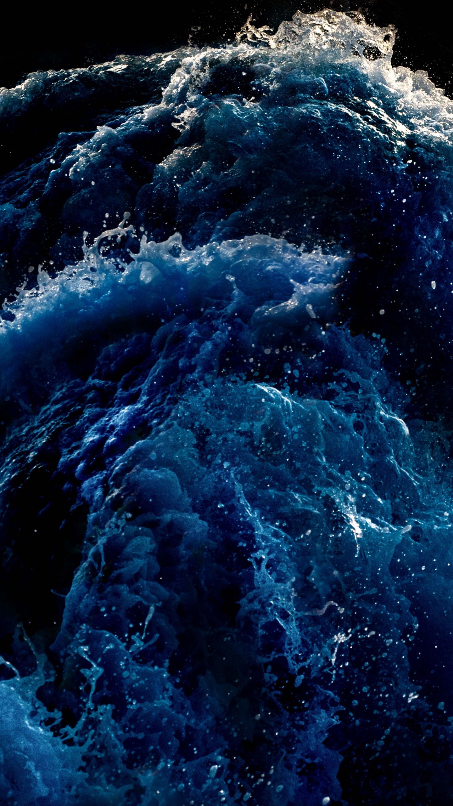 Waves Wallpaper 4K, Deep blue, Ocean, Storm, Coastal