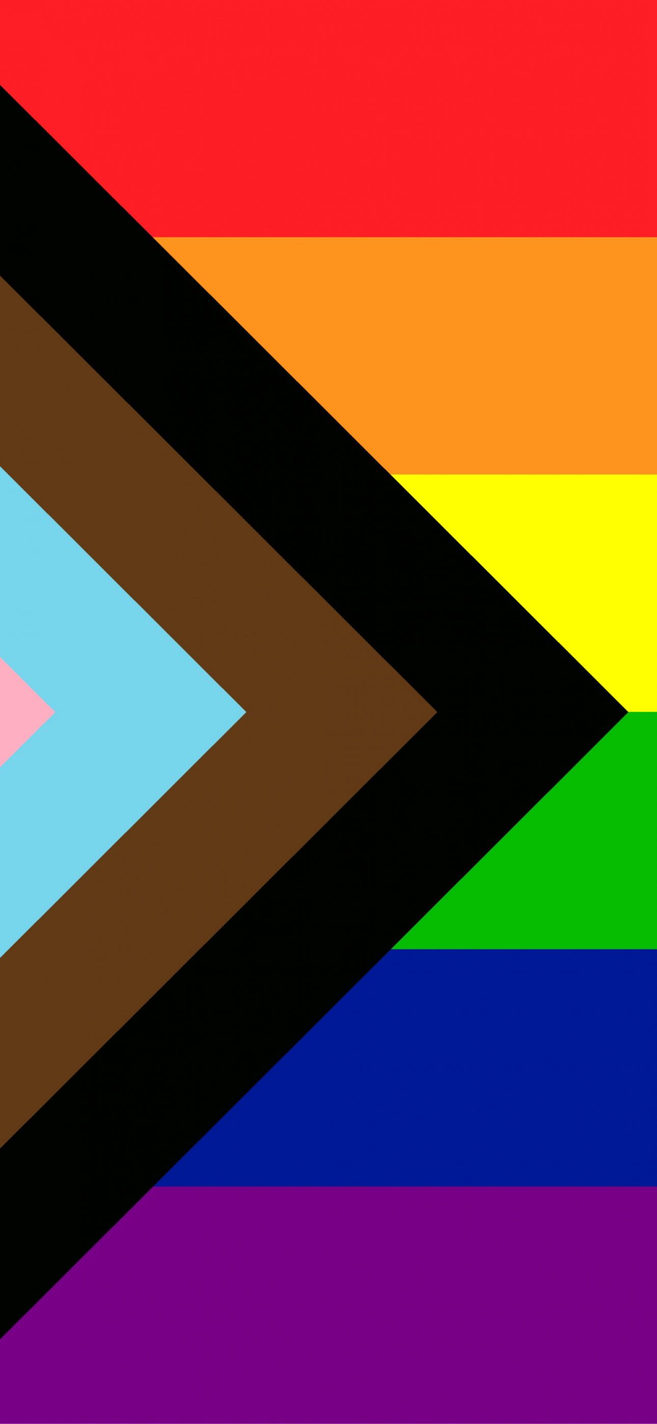 Pride flag Wallpaper 4K, Minimal, LGBTQ, Rainbow