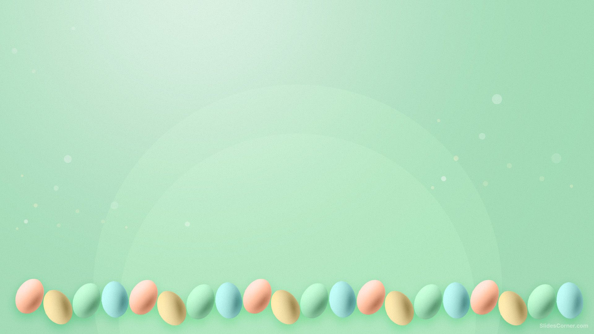 Easter eggs on a green background - Easter