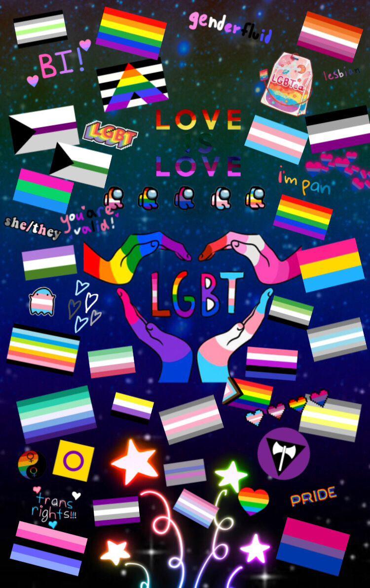 Free Pride wallpaper for your phone's lock screen and home screen you beautiful LGBTQ+ people can still use after this month is over. Happy Pride! EDIT: There actually won't be a second