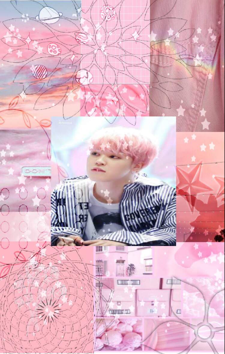 Pink aesthetic, wallpaper, and bts image - Jimin