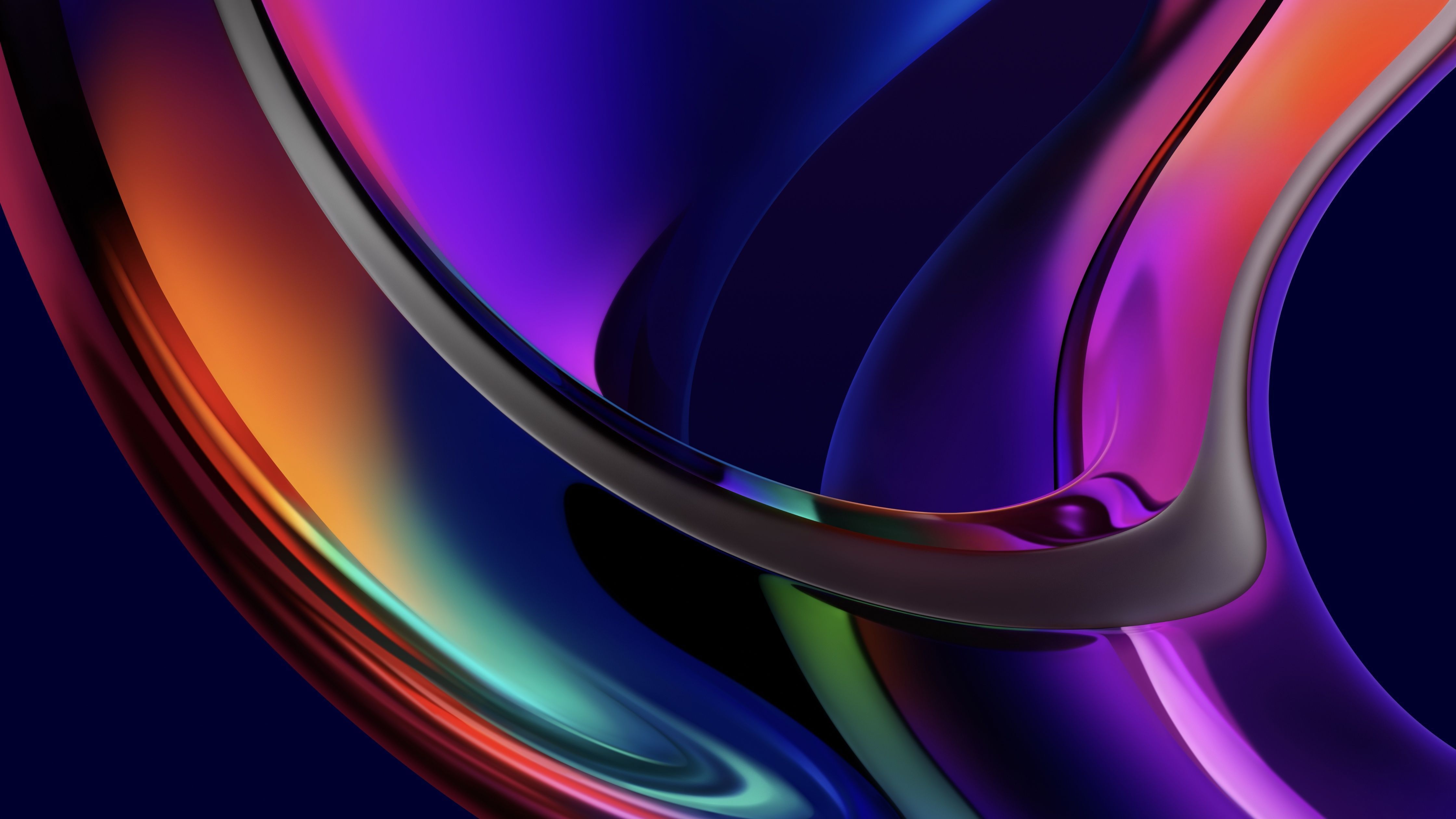 A colorful abstract background image of a wave - Iridescent