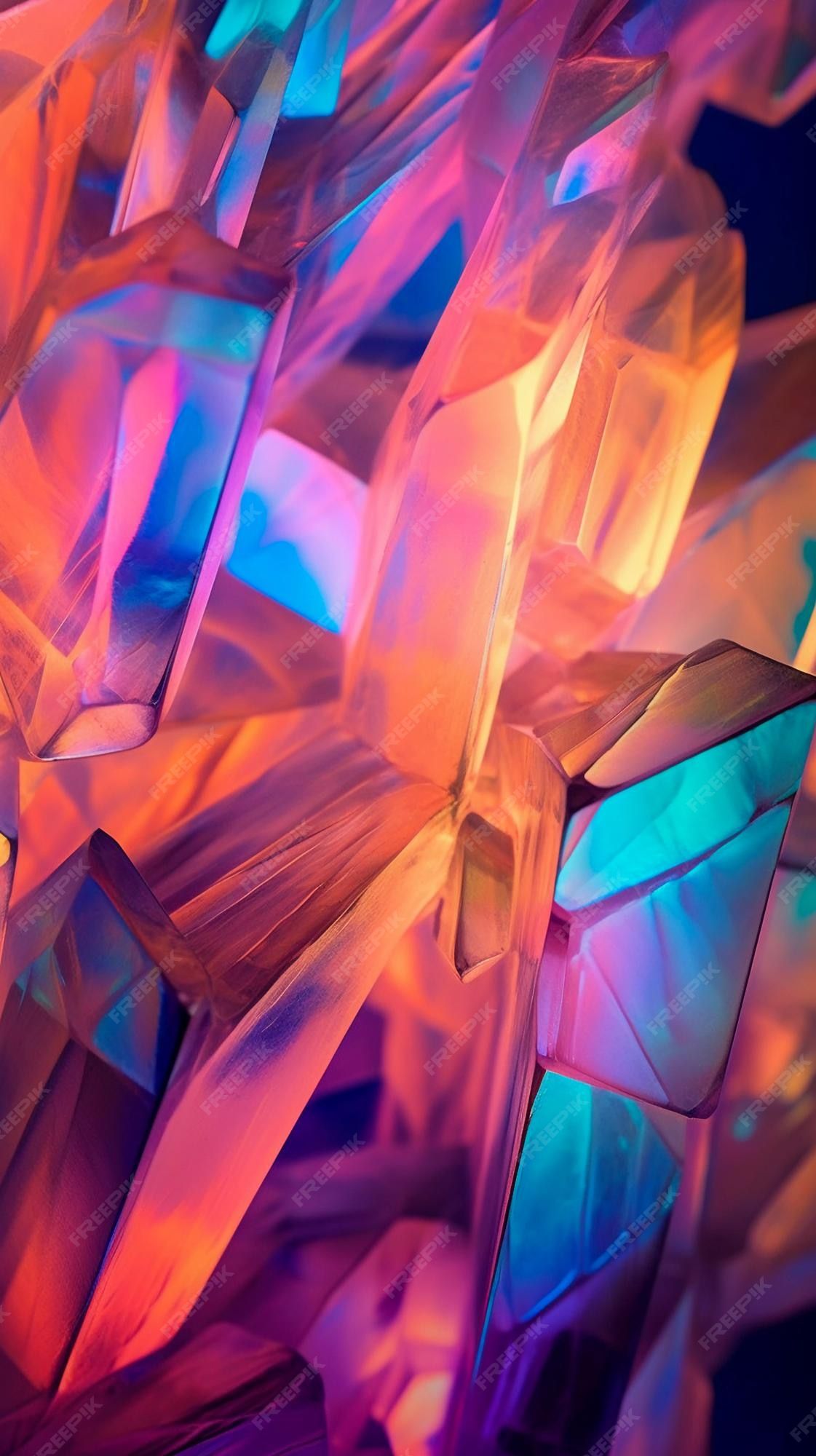 A colorful abstract background with a vibrant and artistic design. - Iridescent