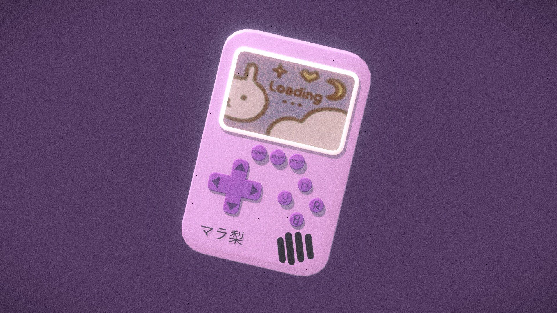 Chillpeach Loading Gameboy model by Laura Zaguini Pereira [a867ded]