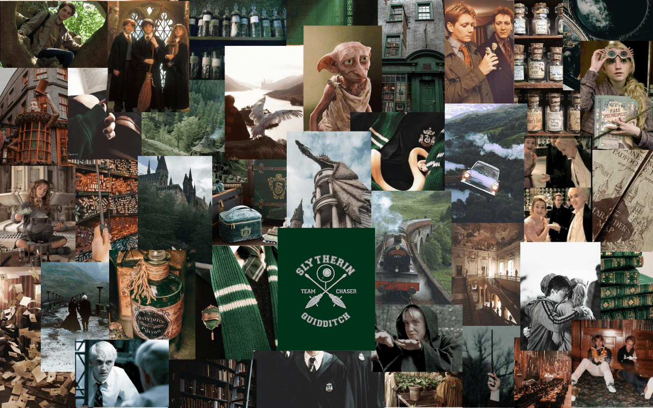 Collage of images from the Harry Potter series - Harry Potter