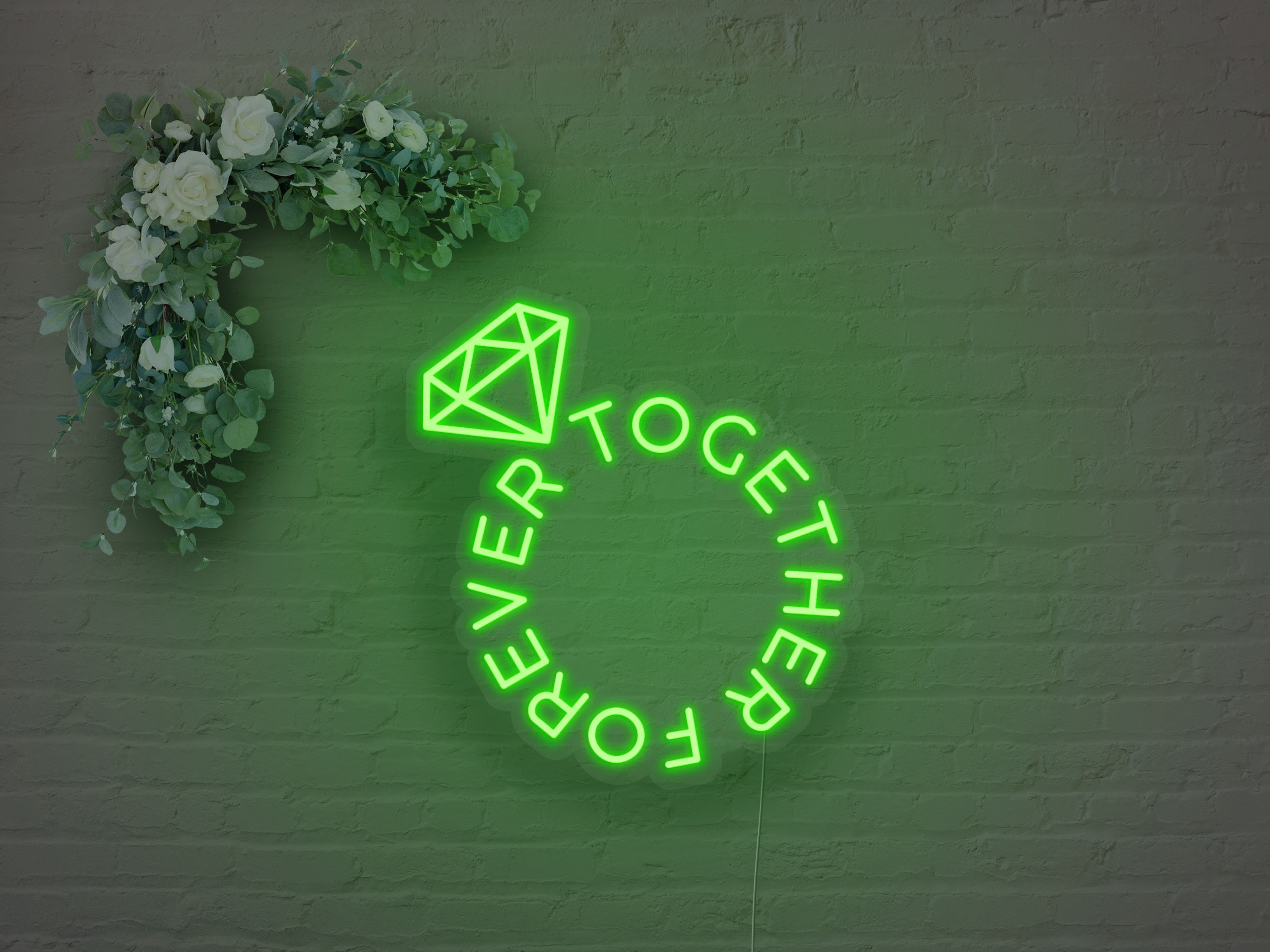 Together Forever Ring LED Neon Sign Mfg