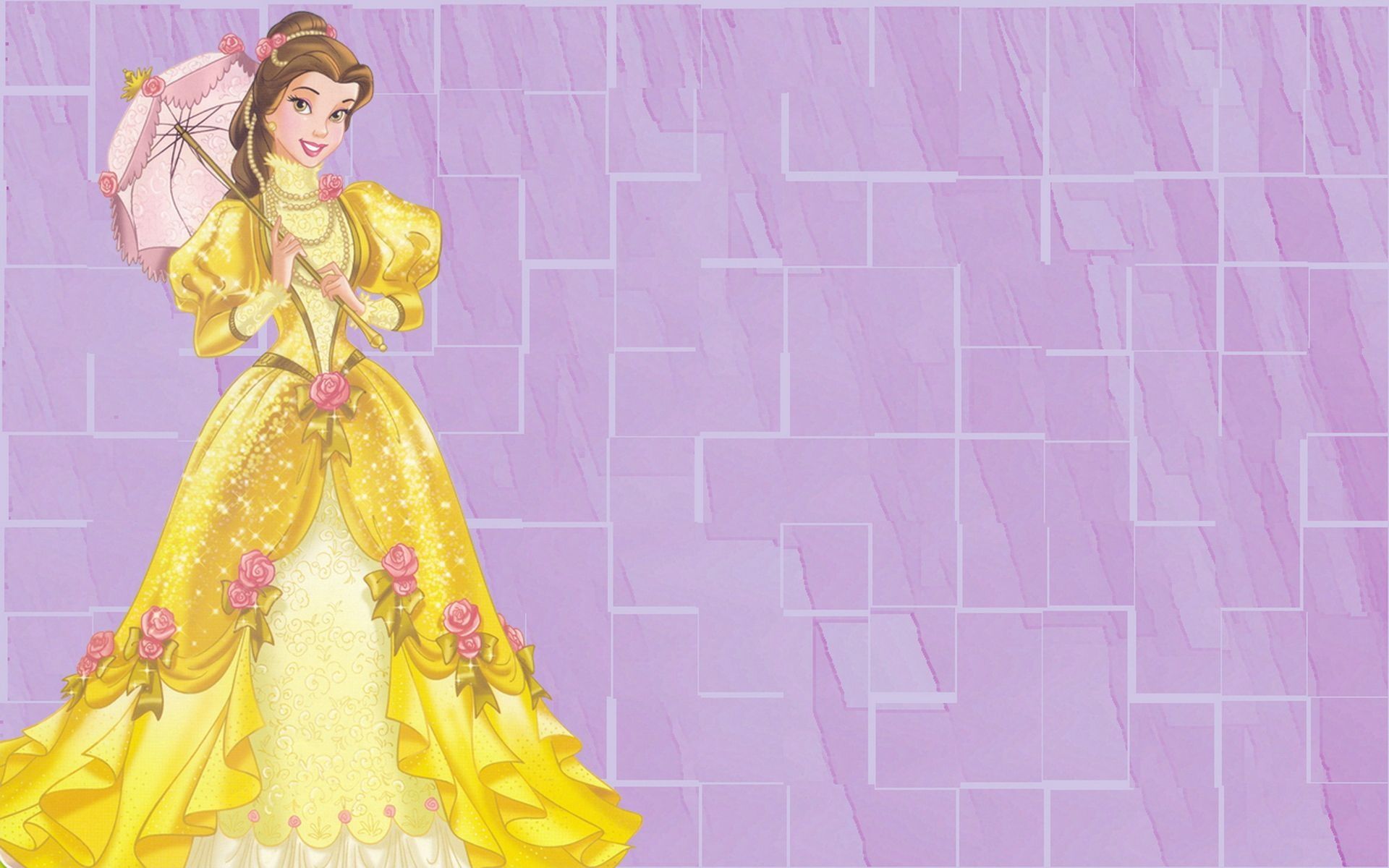 A Disney princess wallpaper of Belle from Beauty and the Beast - Belle
