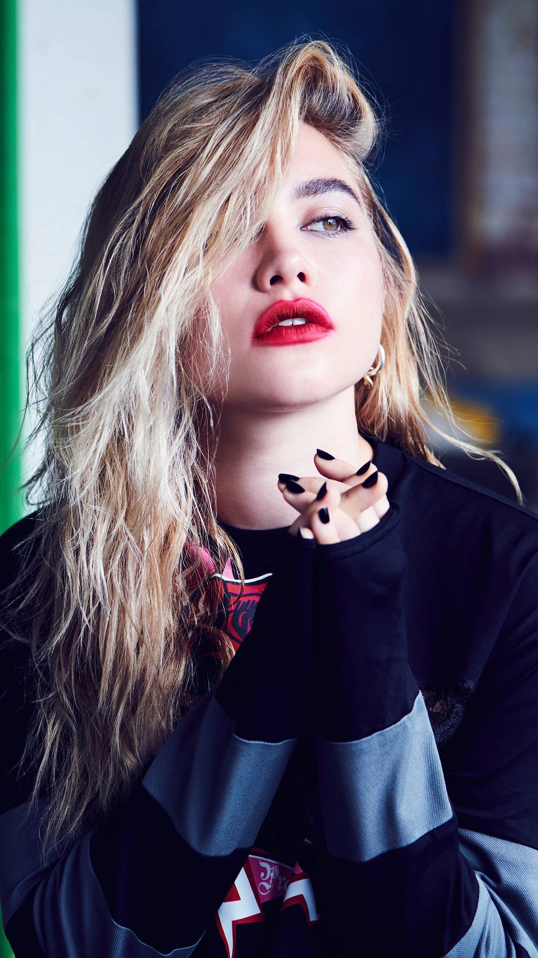 1440x2560 wallpaper of singer, musician, songwriter, actress, and model, Halsey - Florence Pugh