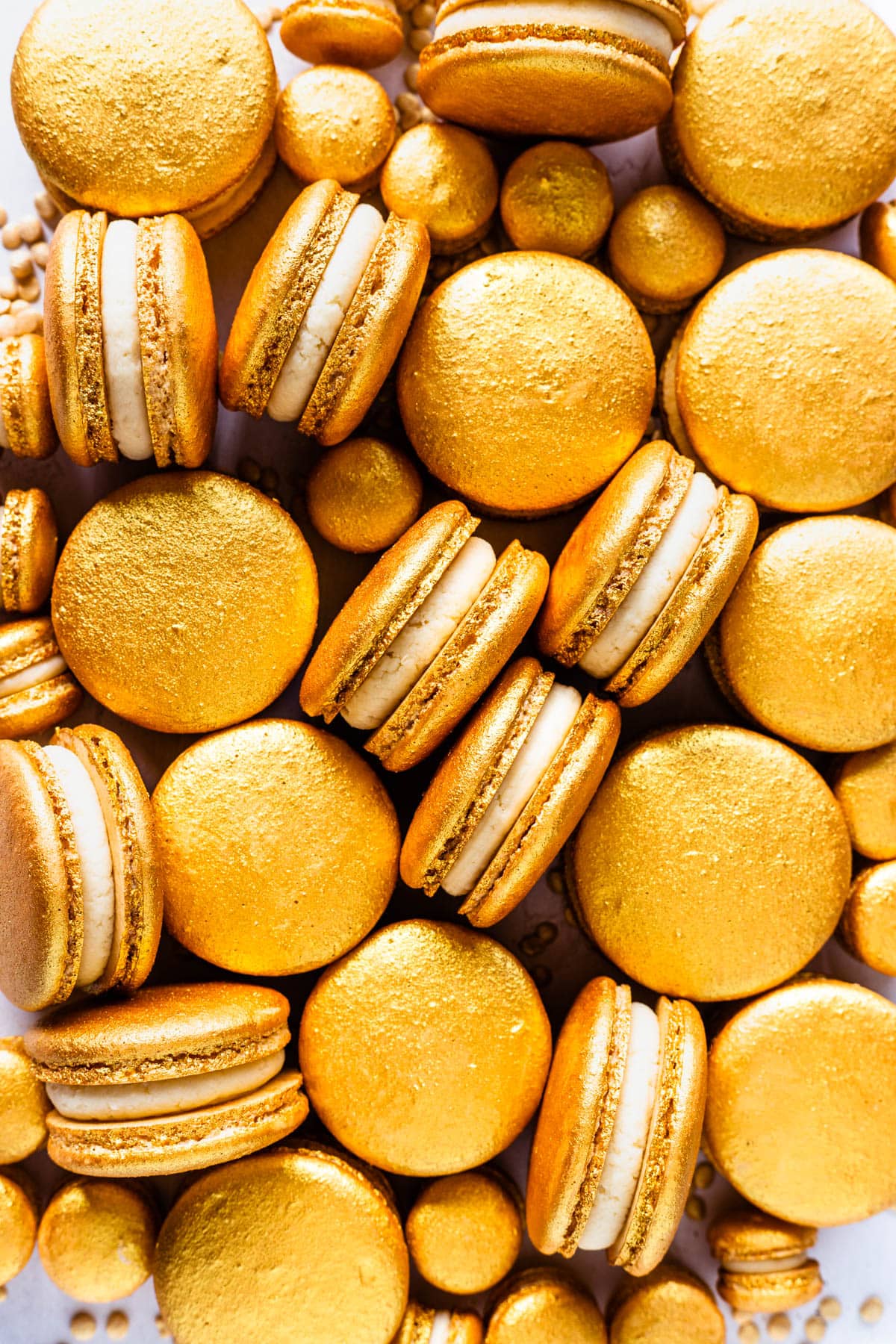 Gold Macarons and Tacos