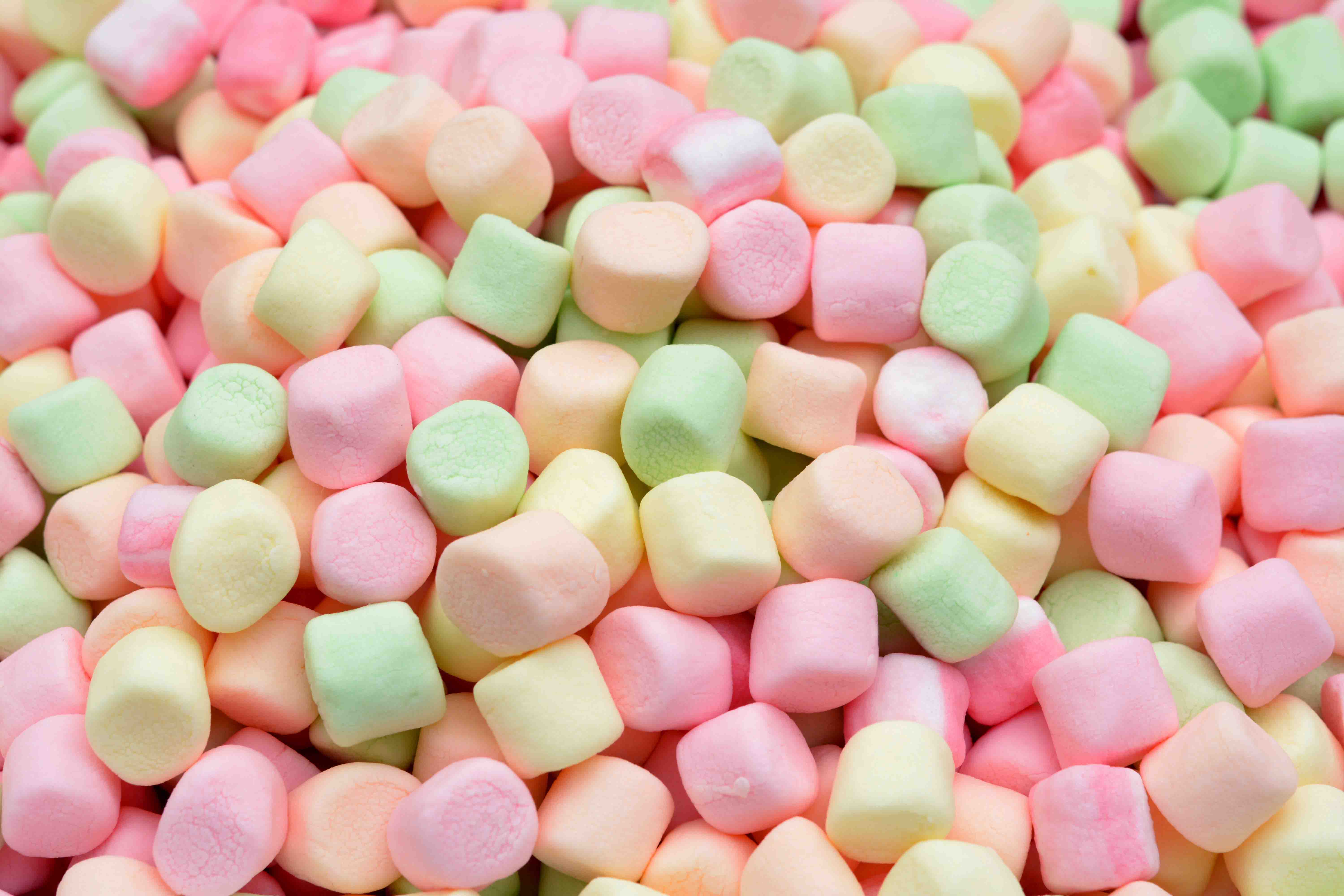 A pile of colorful marshmallows - Marshmallows