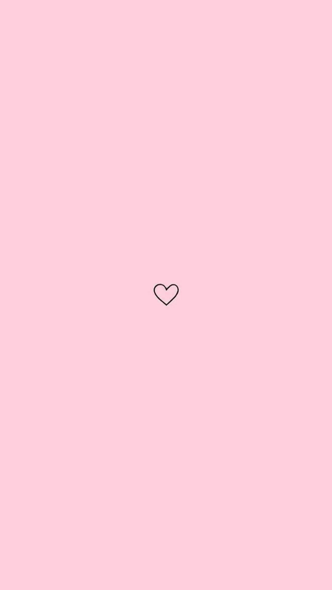 A heart on pink background - Heart, profile picture