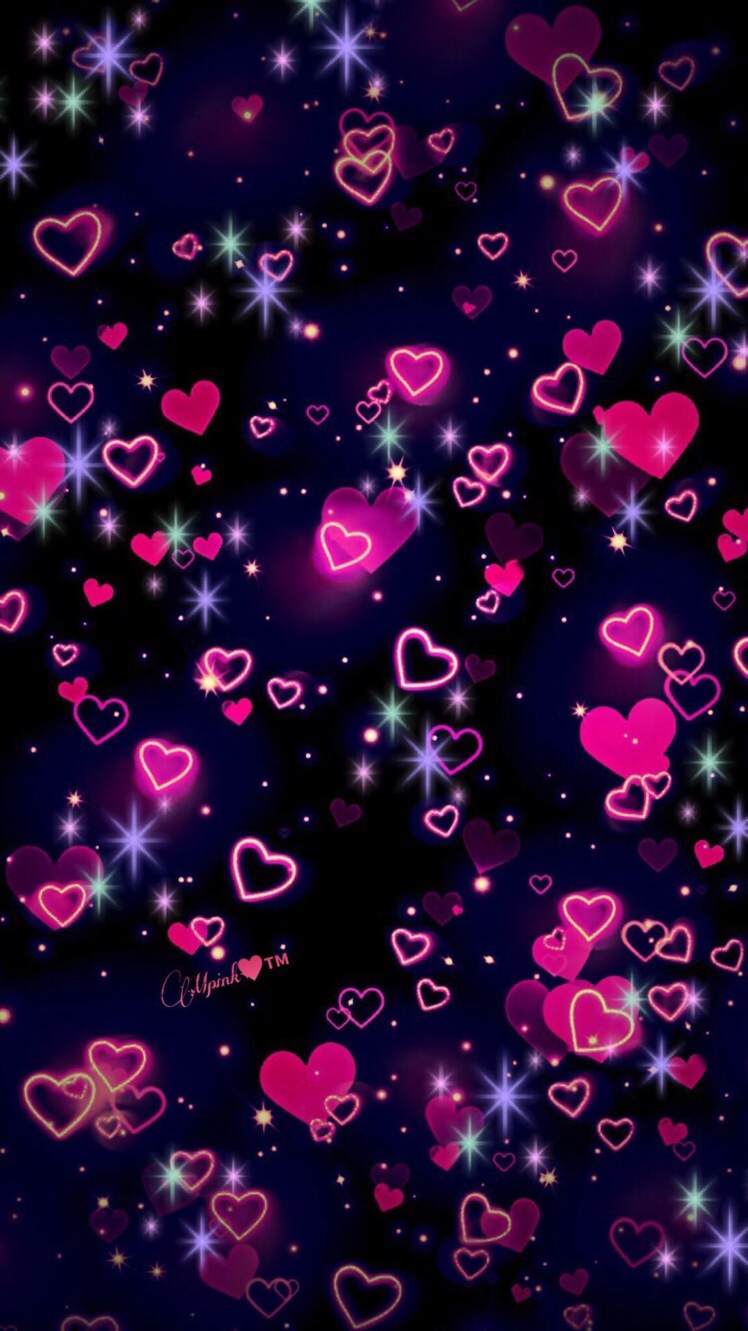 Pink Hearts wallpaper by CaliPink - Heart