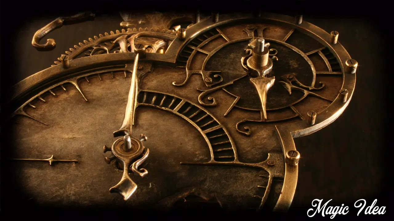 Magic Idea - the old pocket watch. The mechanism of the clock. The clockwork. - Steampunk