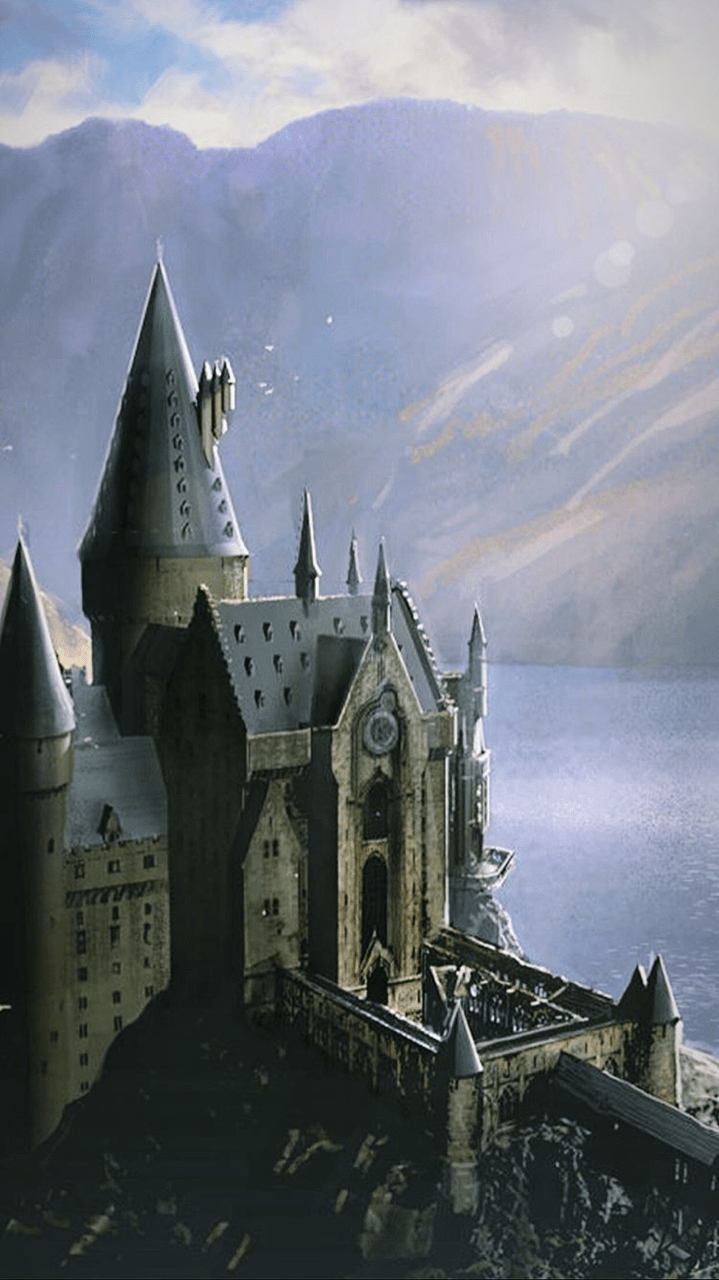 A castle on top of the hill - Harry Potter