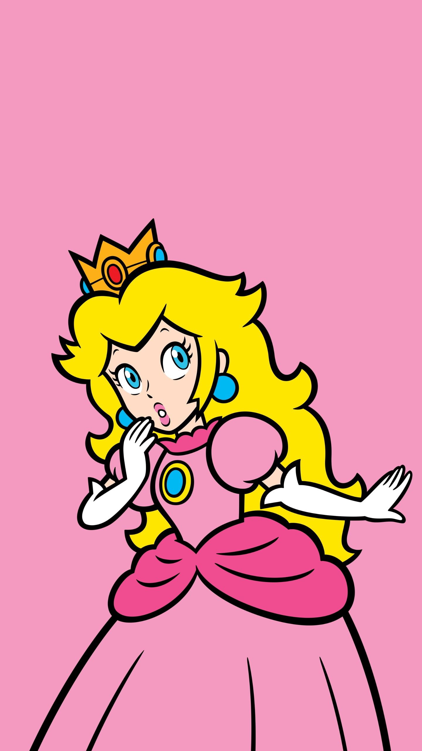 minimalism #Nintendo Princess Peach Simple Background Super Mario video games K #wallpaper #hdwallpaper #des. Peach mario bros, Peach wallpaper, Princess peach