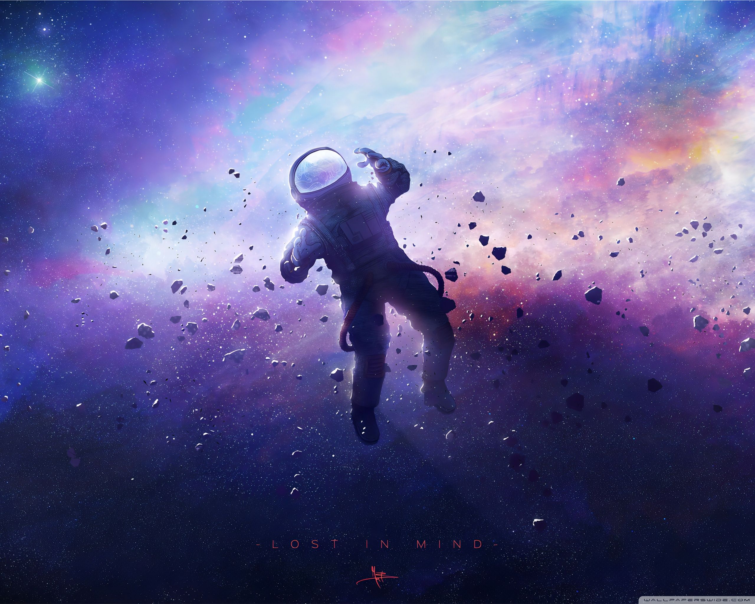Astronaut lost in the space 4K HD desktop wallpaper for 4K - Laptop, space