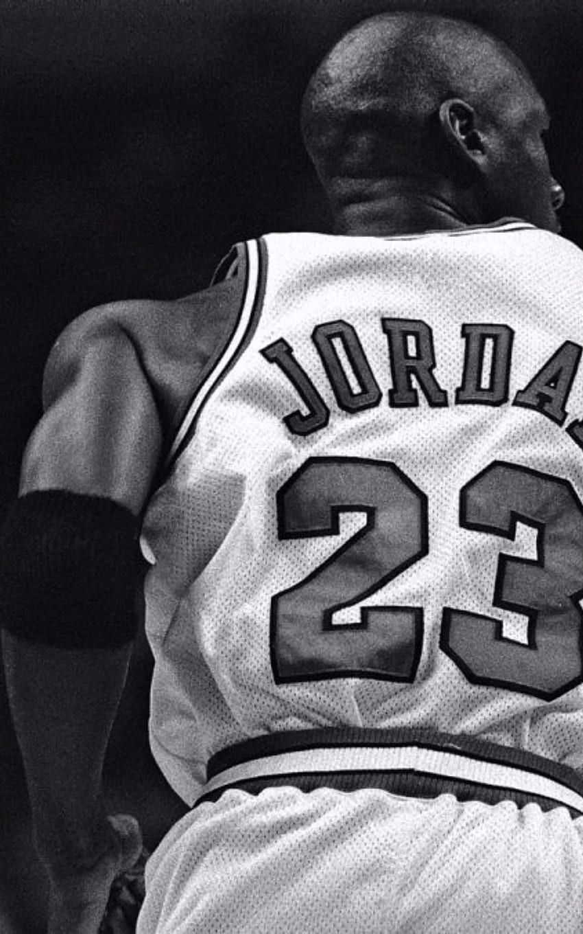 Black and White Michael Jordan HD phone wallpaper