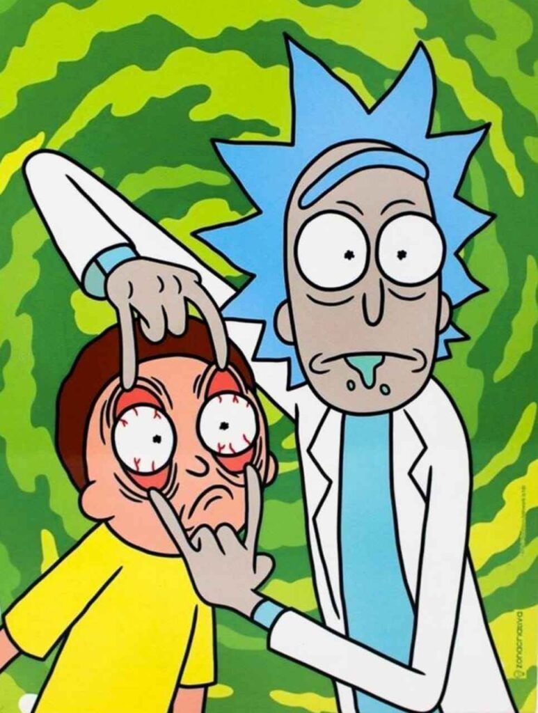 Rick and Morty are a couple of characters from a popular animated series. - Rick and Morty