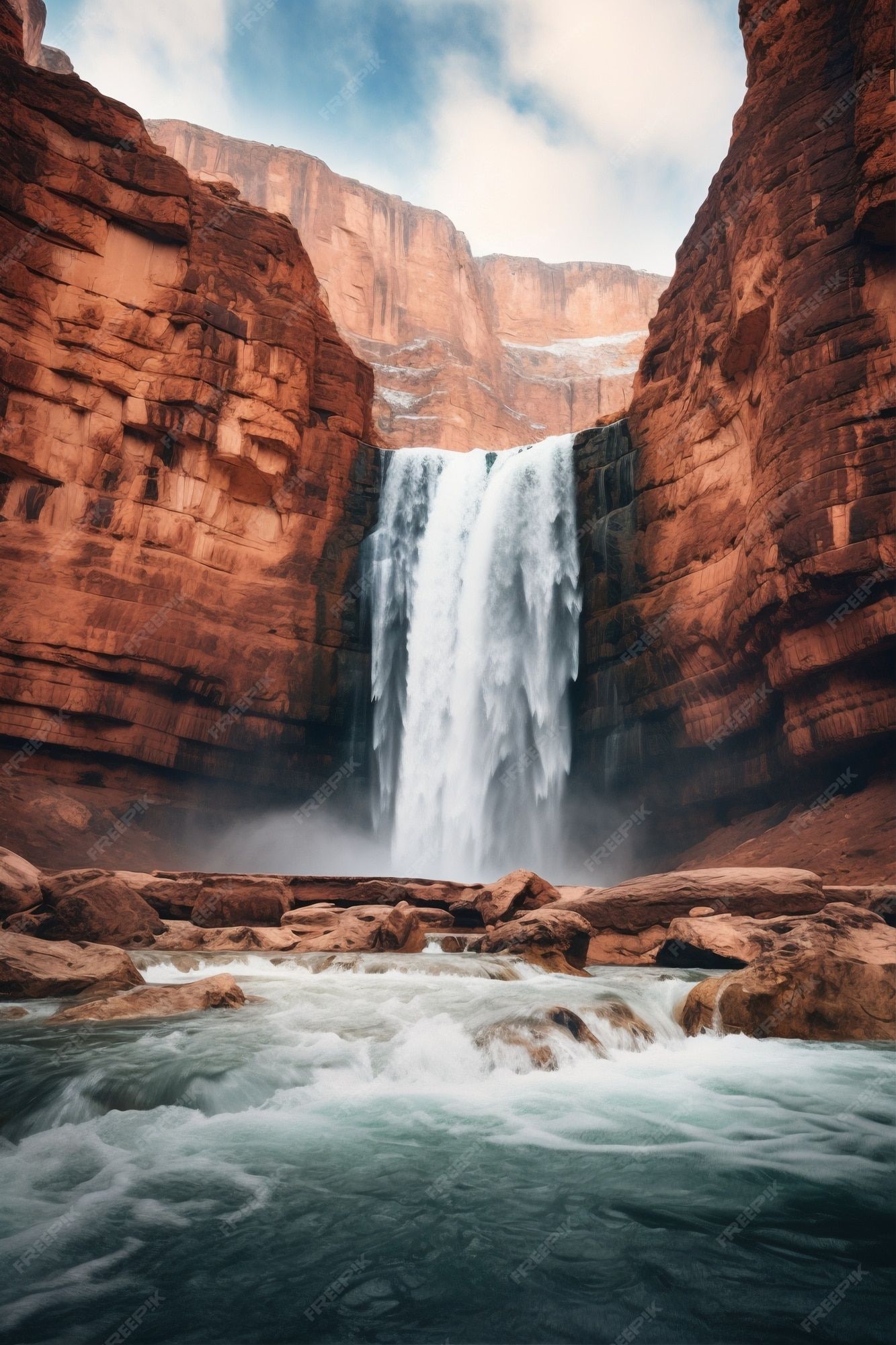 Waterfalls Background Image