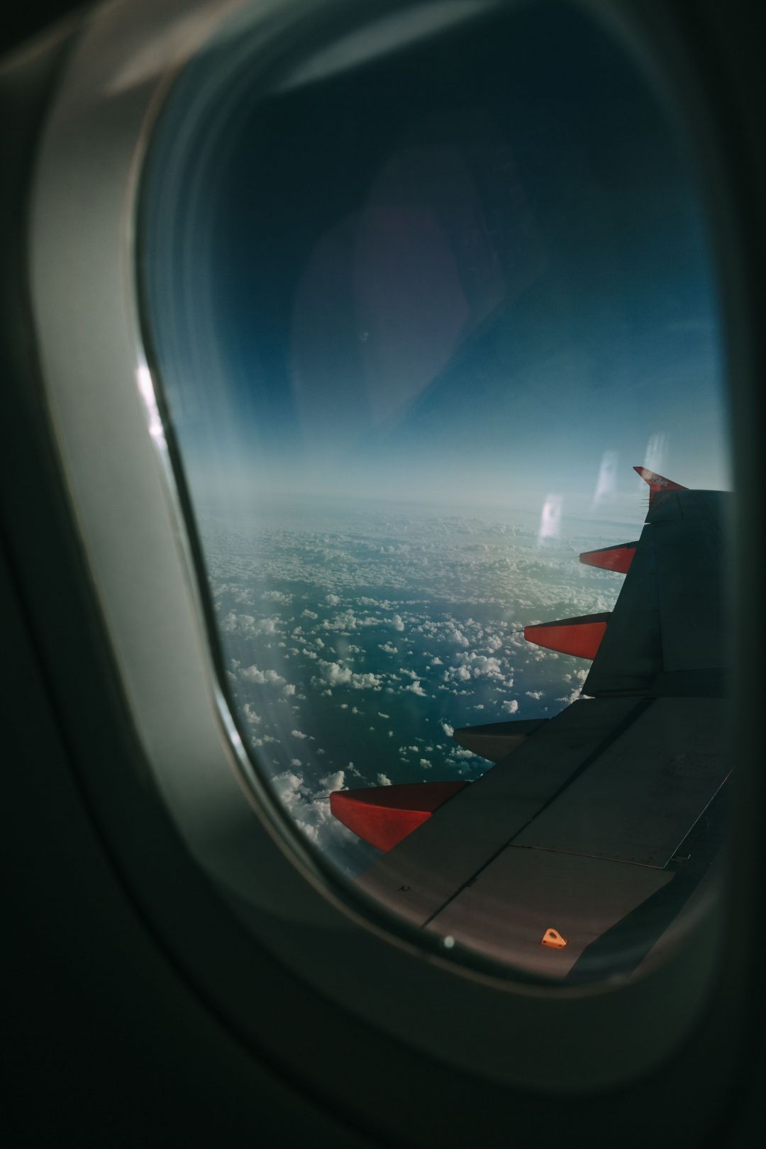 The view from a plane window. - Airplane