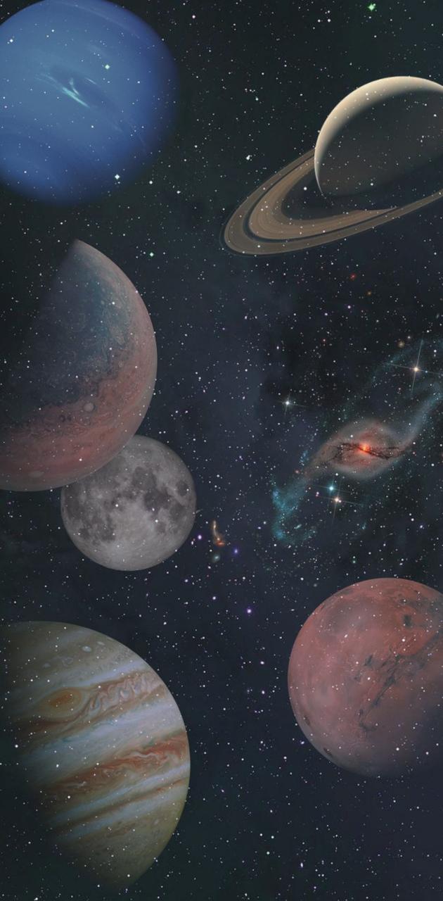 A group of planets in space - Space