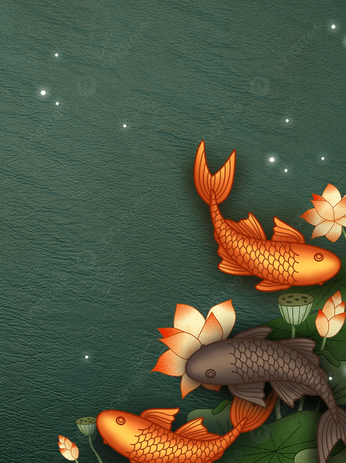 Poster Design Koi Background Image, HD Picture and Wallpaper For Free Download