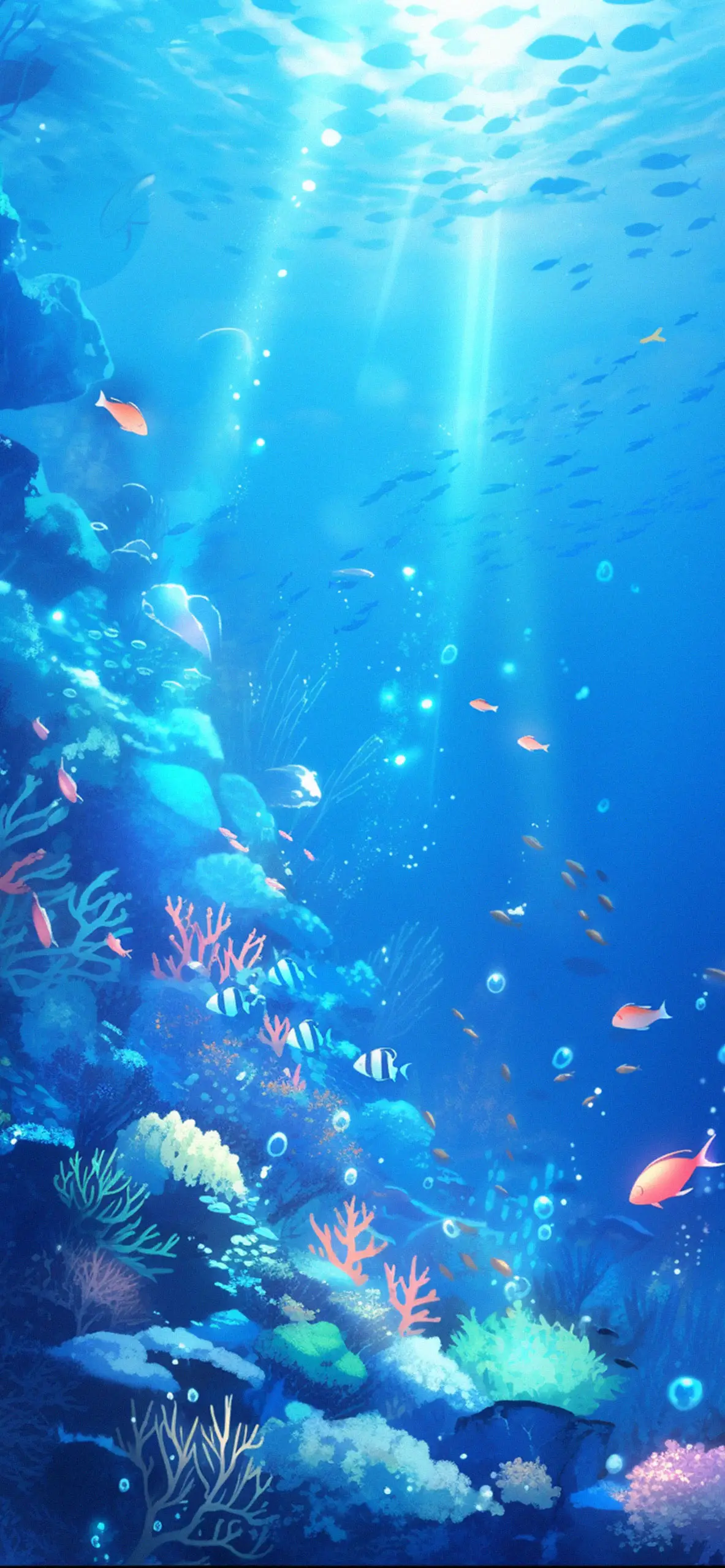 Underwater Corals & Fishes Wallpaper Wallpaper 4k