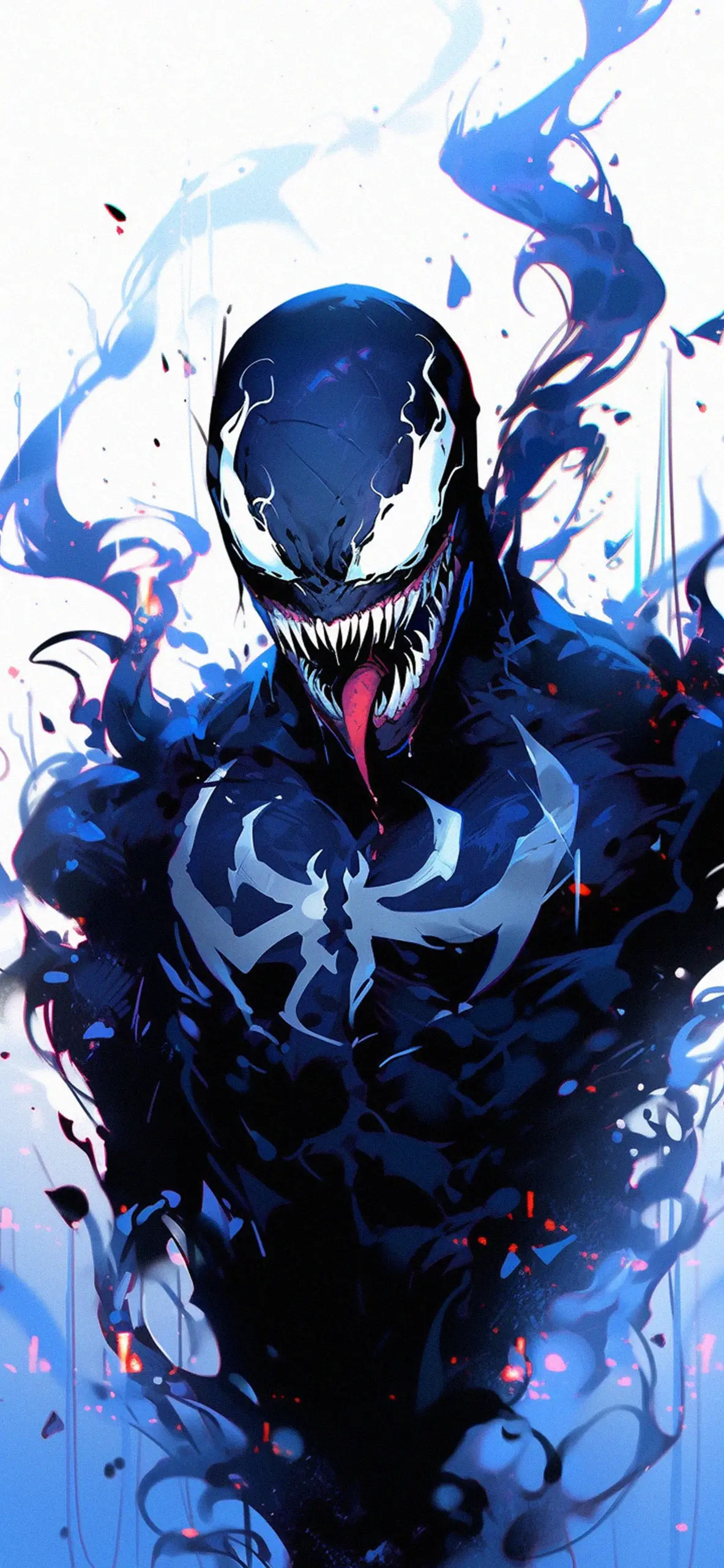 Cool Venom White Wallpaper iPhone Marvel Wallpaper
