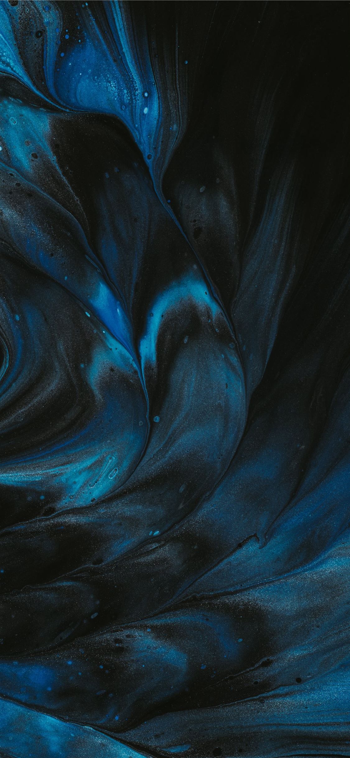 Blue and black paint swirled together to create a cool iPhone wallpaper - Dark blue, navy blue