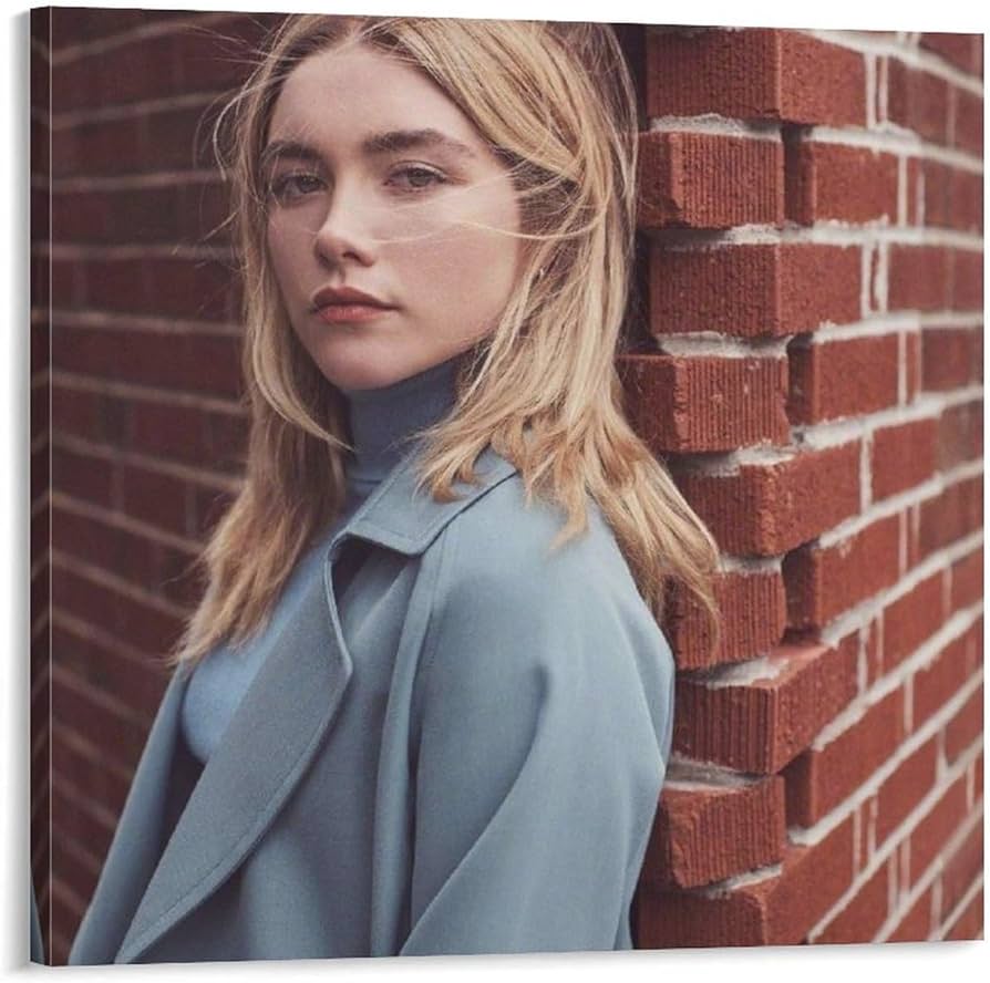 Florence Pugh Poster Art Wallpaper (10) Artworks Canvas Poster Room Aesthetic Wall Art Prints Home Modern Decor Gifts Framed Unframed 20x20inch(50x50cm) : Tools & Home Improvement