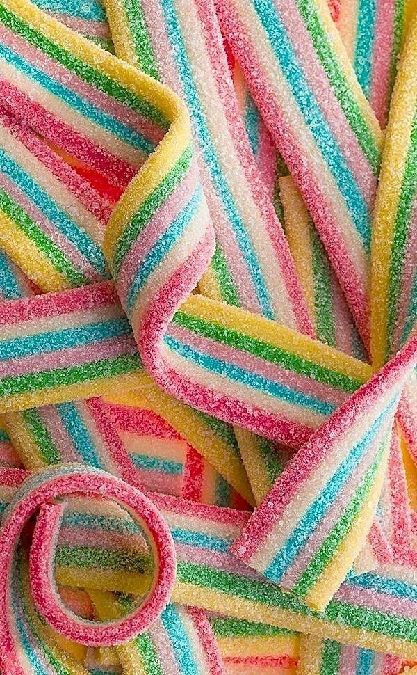 Rainbow candy wallpaper with lots of candy. - Candy